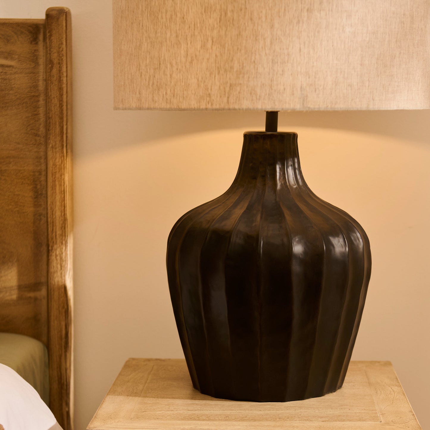Outlet - Radford Black Bronze Metal Table Lamp Base - 31cm
