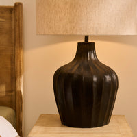Outlet - Radford Black Bronze Metal Table Lamp Base - 31cm