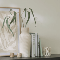 Outlet - Bayswater 35cm Ceramic Vase - Beige