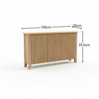 Raleigh 3 Door Large Sideboard - Whitewash