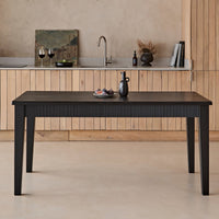 Outlet - Raleigh Black Rectangular Dining Table