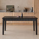Outlet - Raleigh Black Rectangular Dining Table
