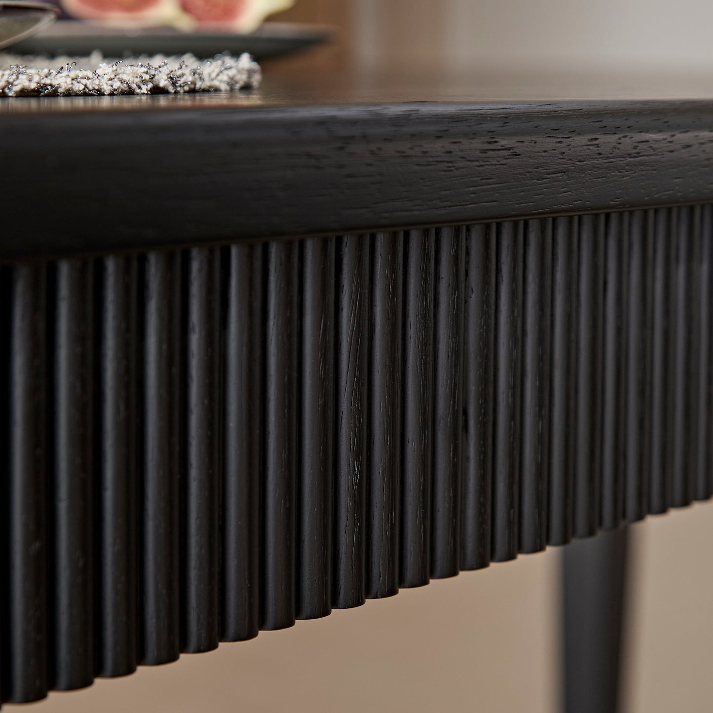 Outlet - Raleigh Black Rectangular Dining Table