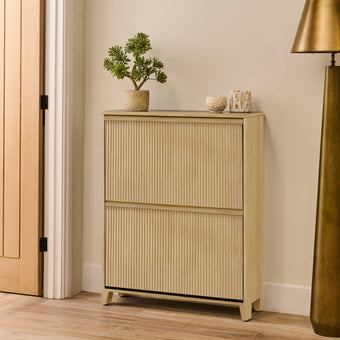 compare product Raleigh Shoe Cabinet - 2 Door - Whitewash