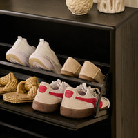 Raleigh 2 Door Shoe Cabinet - Black