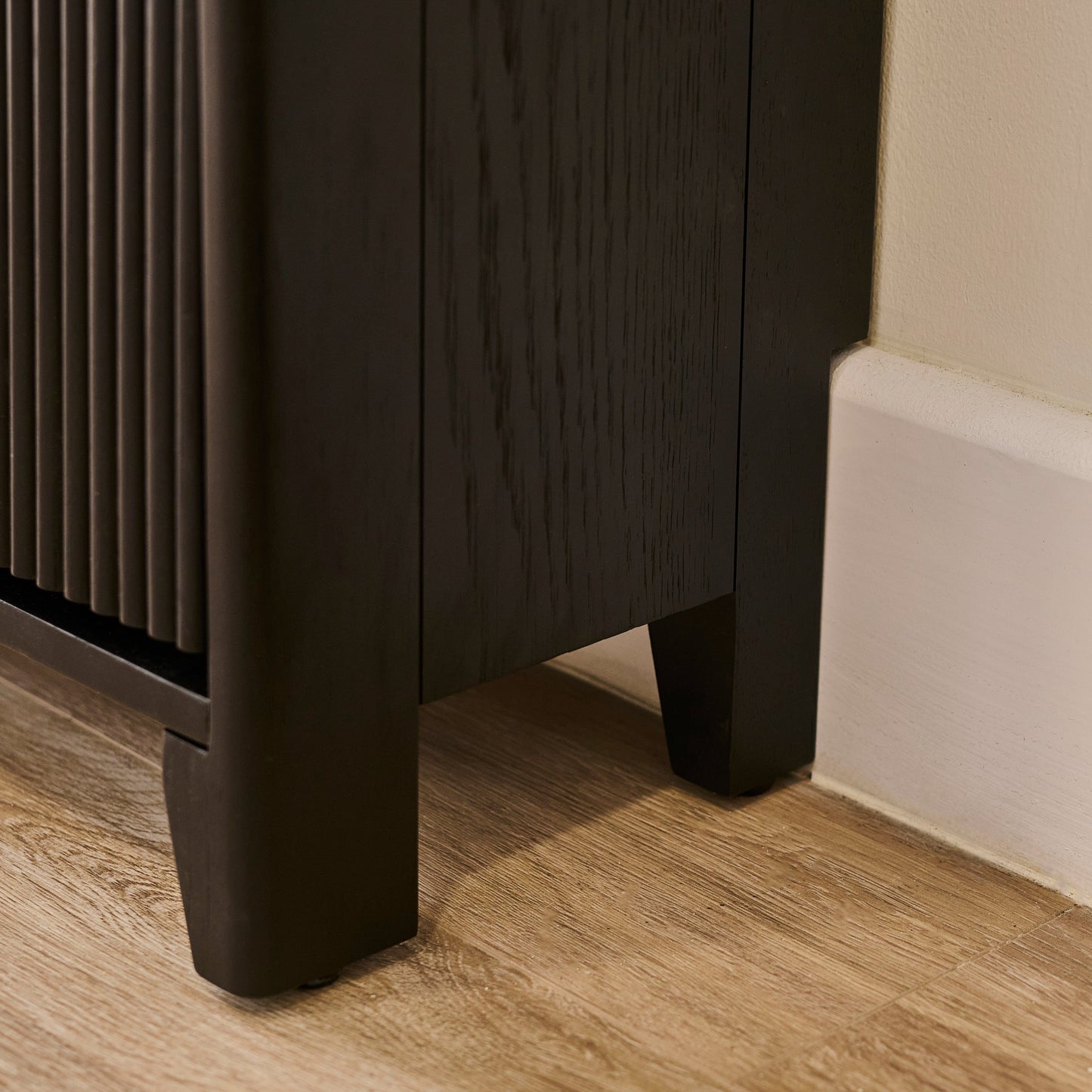 Raleigh 2 Door Shoe Cabinet - Black
