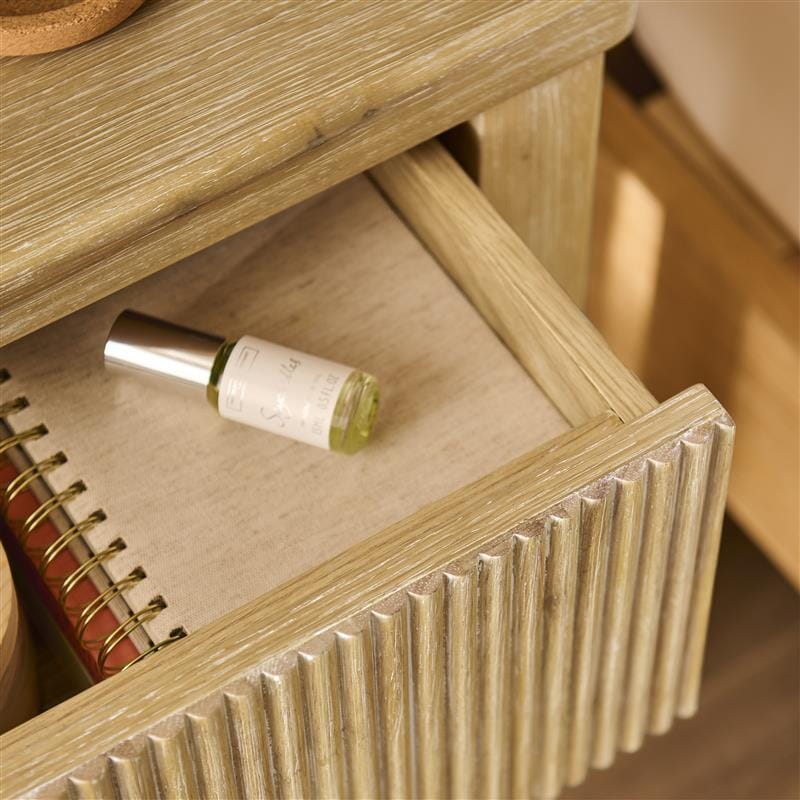 Outlet - Raleigh 1 Drawer Bedside Table - Whitewash