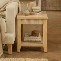 Outlet - Raleigh 45cm Side Table - Whitewash