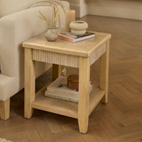 Outlet - Raleigh 45cm Side Table - Whitewash