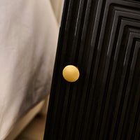 Outlet - Rayna Black 1 Door Right Bedside Table