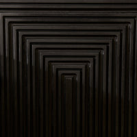 Outlet - Rayna Black 1 Door Right Bedside Table