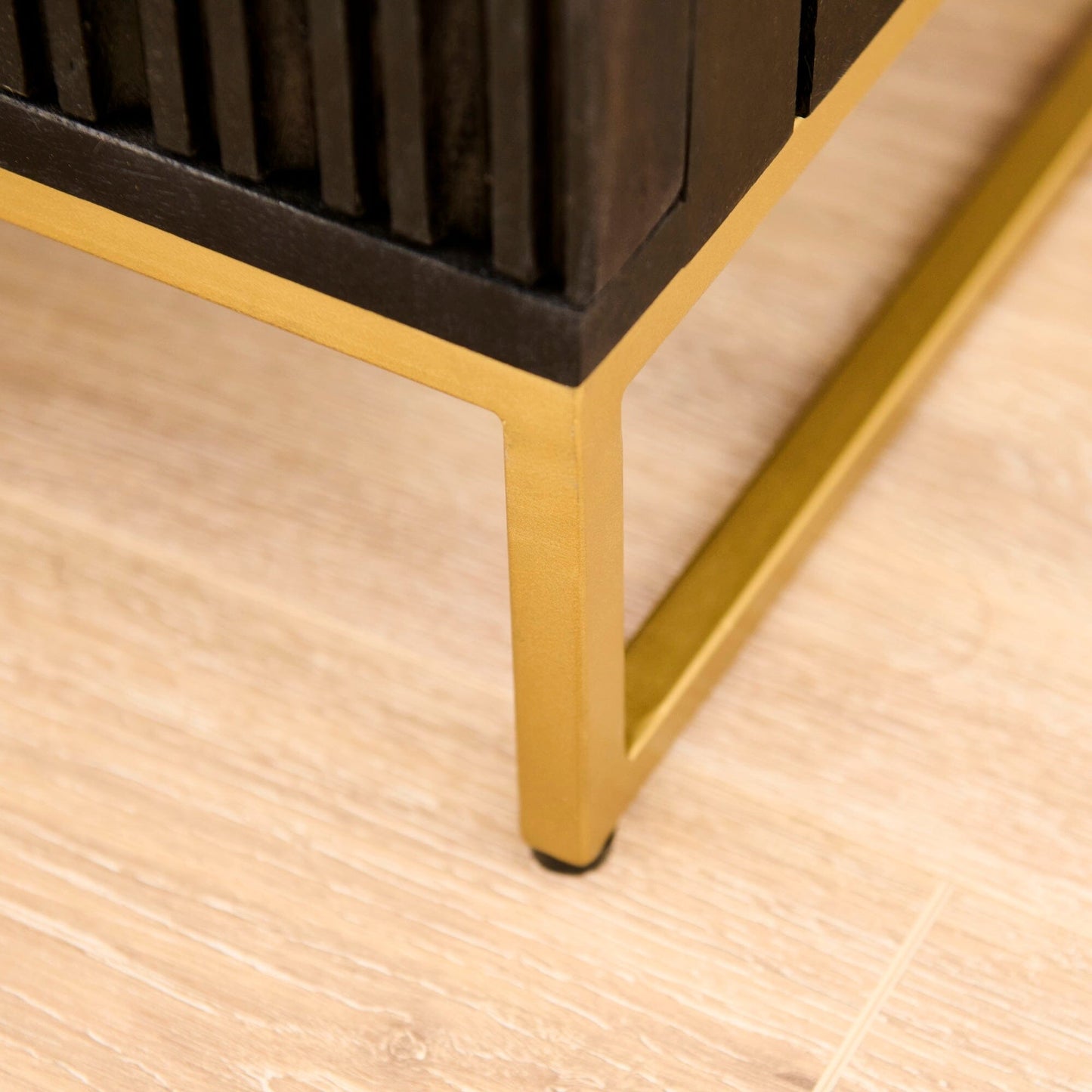 Outlet - Rayna Black 1 Door Right Bedside Table