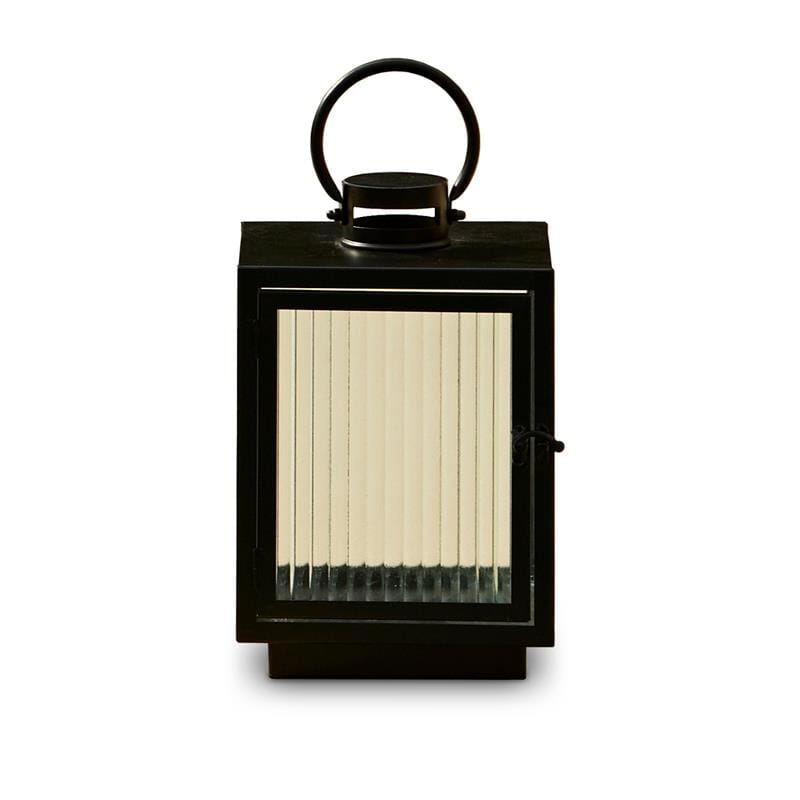 Outlet - Revesby 30cm Lantern - Black Metal