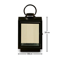 Outlet - Revesby 30cm Lantern - Black Metal