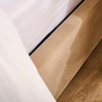Robyn King Ottoman Bed - Driftwood
