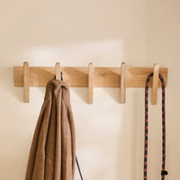 Outlet - Roe Small Whitewash Oak Coat Rack