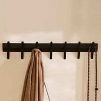 Roe Large Black Oak Coat Rack