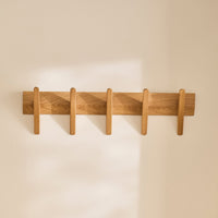 Roe Small Pale Oak Coat Rack