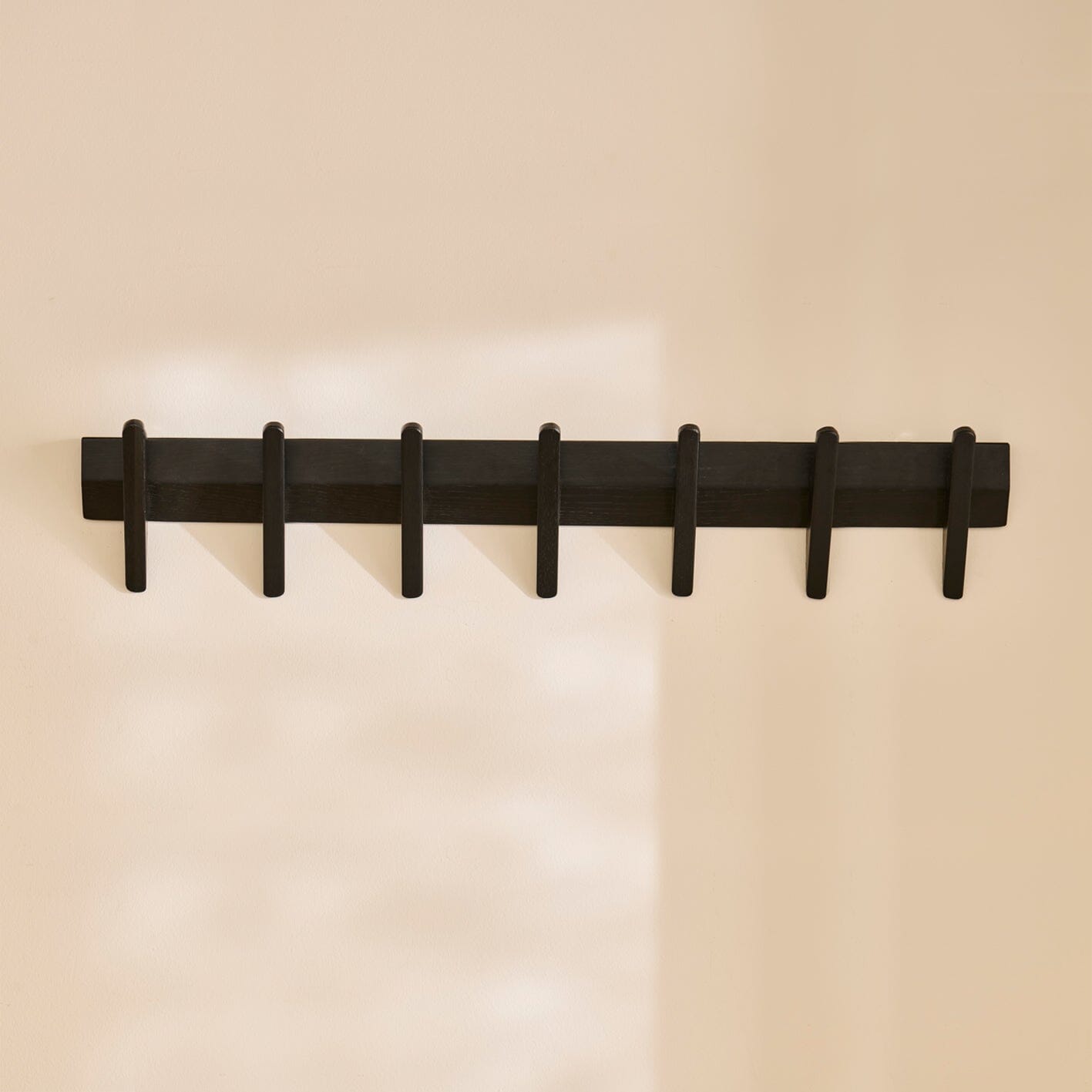 Roe Large Black Oak Coat Rack