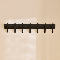 Roe Large Black Oak Coat Rack