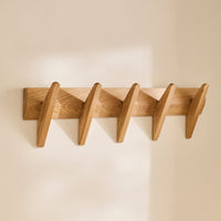 Roe Small Pale Oak Coat Rack