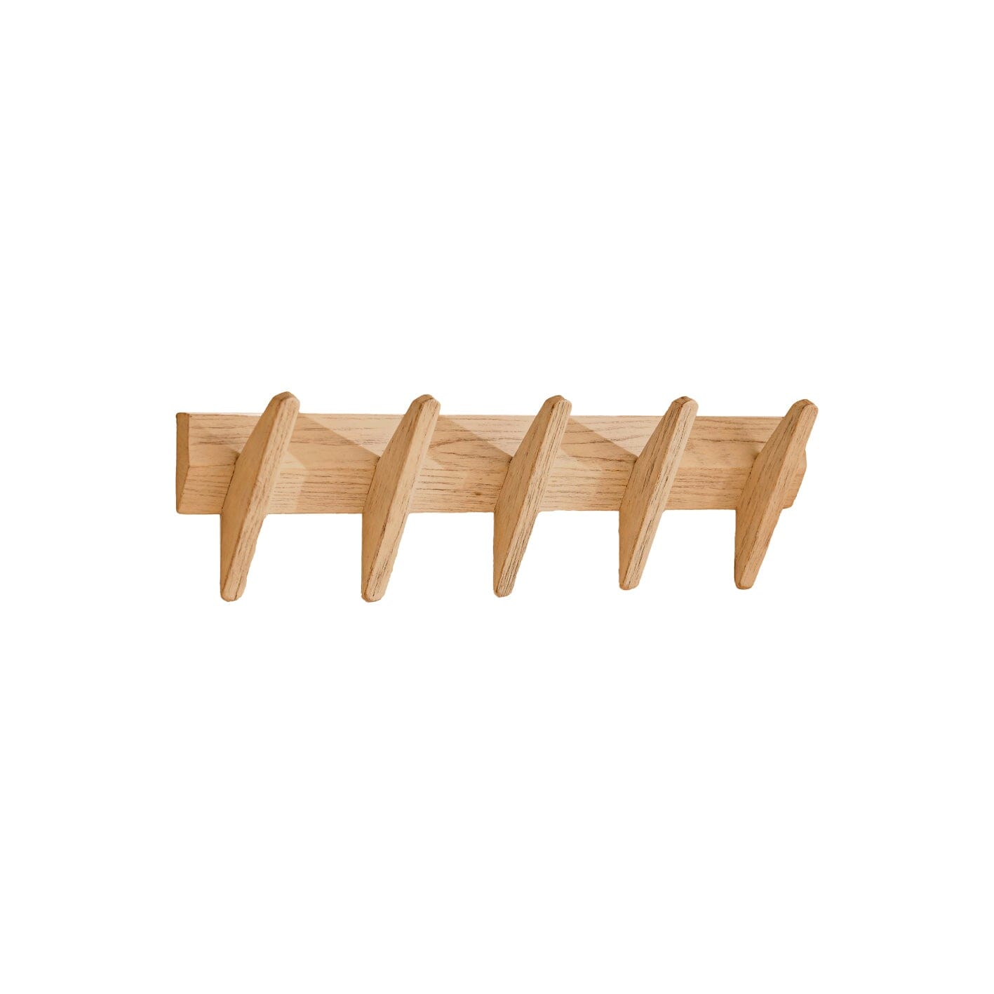 Roe Small Whitewash Oak Coat Rack