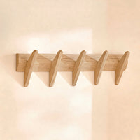Roe Small Whitewash Oak Coat Rack