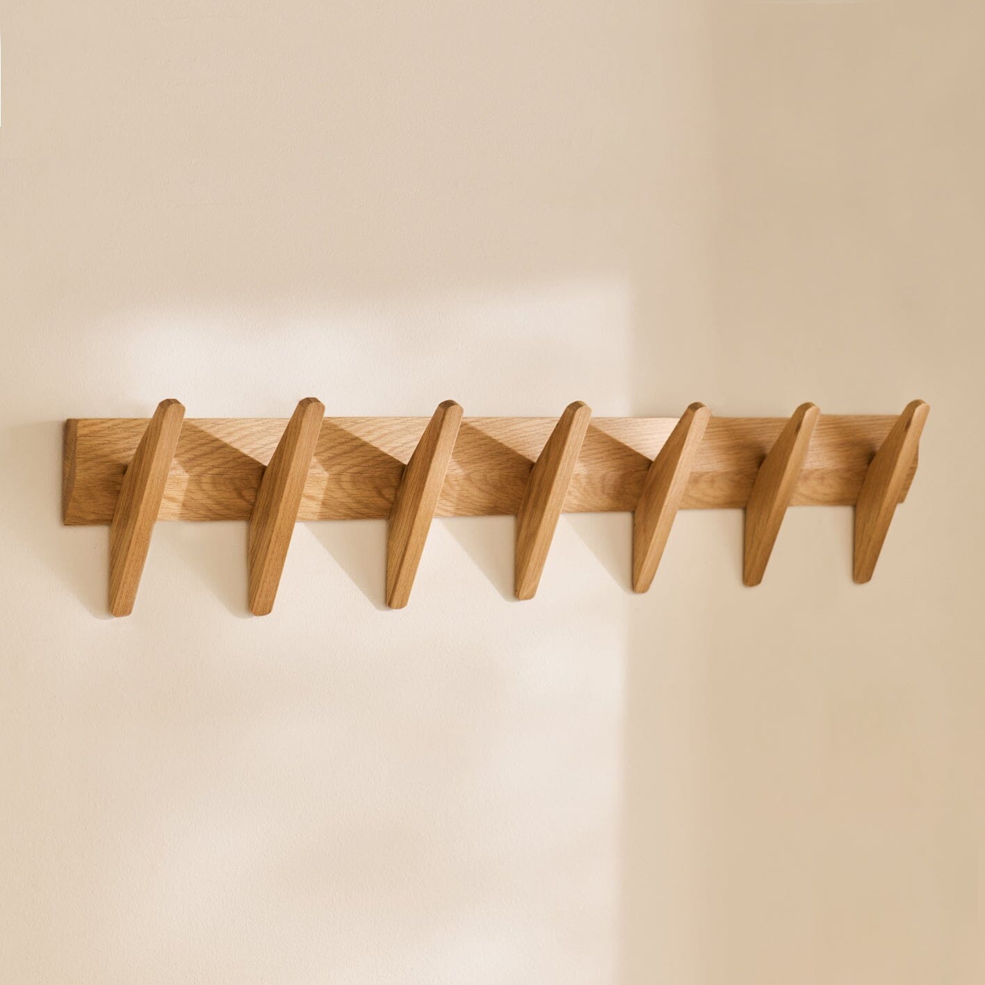 Outlet - Roe Large Pale Oak Coat Rack