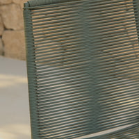 Ryder Khaki Green Rope Garden Chairs - Set of 2