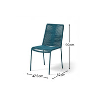 Ryder Teal Rope Garden Chairs - Set of 2