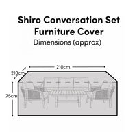 Rectangular Rain Cover 210x210x75cm