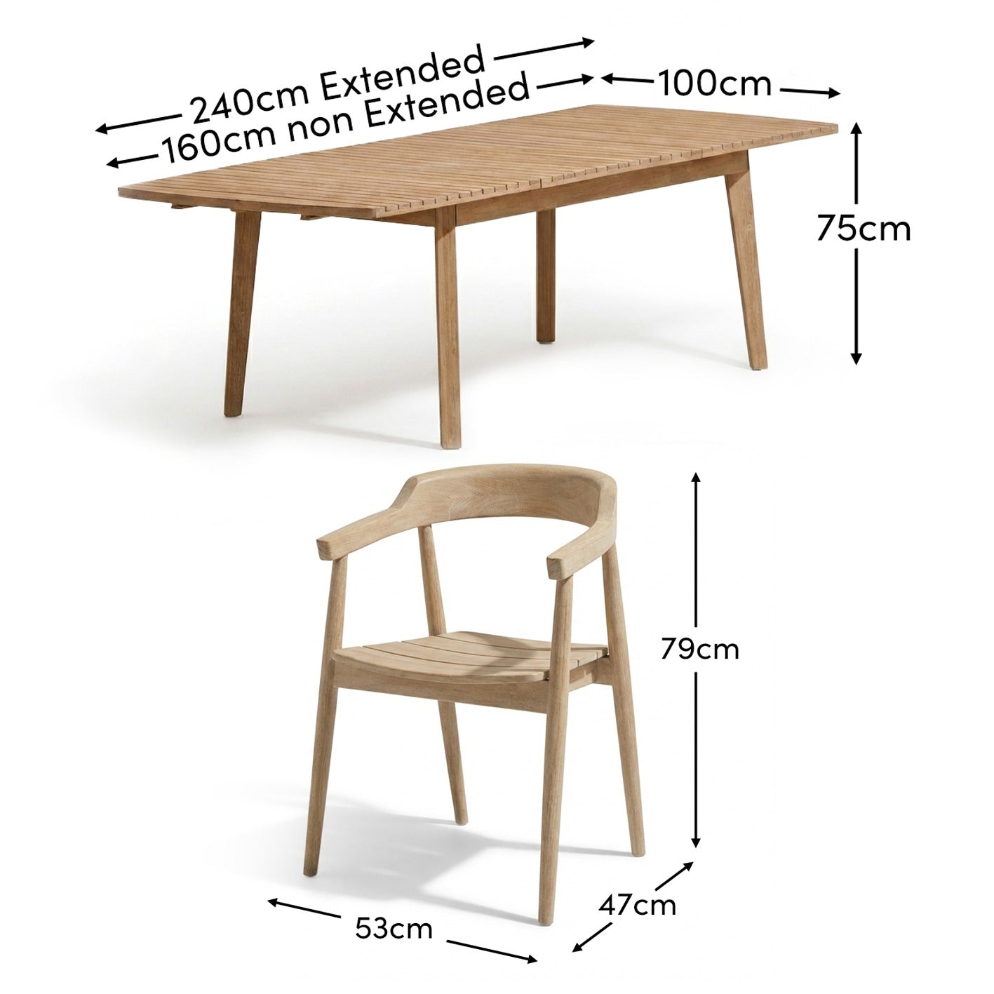 Saffron Dining Table Set - 6 Seater - Elowen Dining Chairs