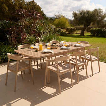 compare product Saffron Dining Table Set - 6 Seater - Elowen Dining Chairs