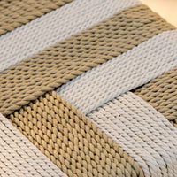 Saffron White Acacia Occasional Chair - Beige/Natural Rope