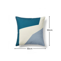 Salcombe 50x50cm Outdoor Cushion Cover - Teal and Cornflower Blue