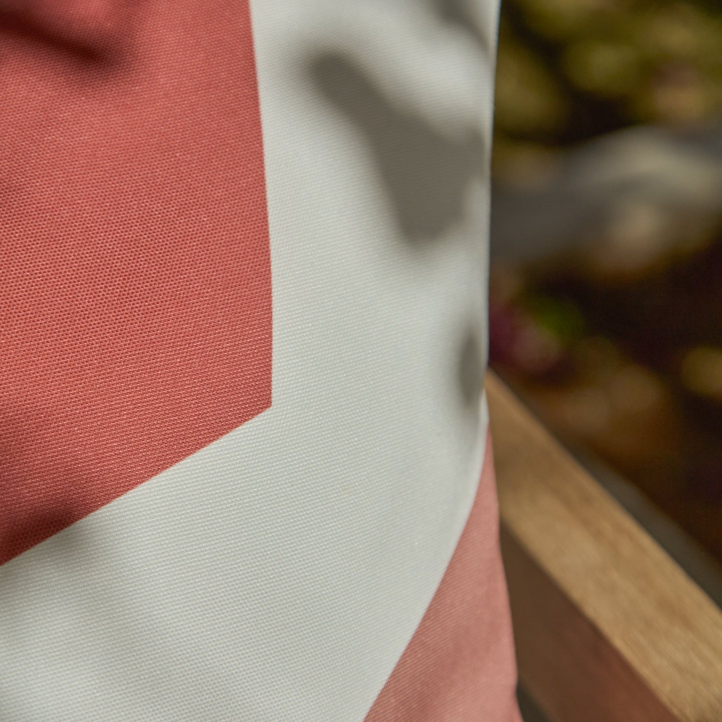 Salcombe 50x50cm Outdoor Cushion Cover - Paprika and Blush Pink