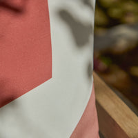 Salcombe 50x50cm Outdoor Cushion Cover - Paprika and Blush Pink