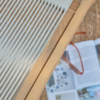 Seren White Acacia Occasional Garden Chair - Beige Rope