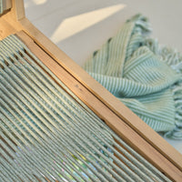 Seren White Acacia Occasional Garden Chair - Mottled Green Rope