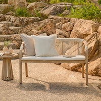 Shiro Wooden Garden Bench - Beige