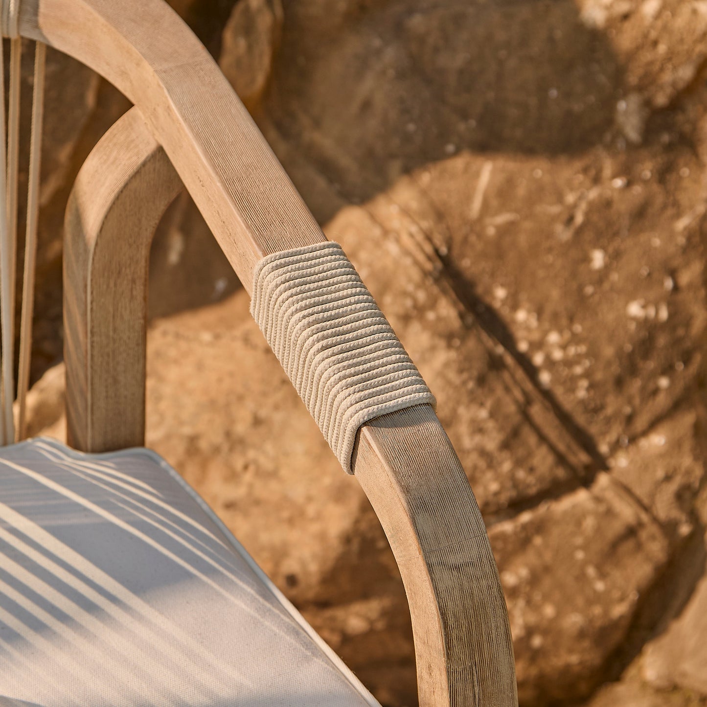 Shiro Wooden Garden Bench - Beige