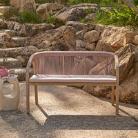 Shiro 130cm Garden Bench Cushion - Clay Pink
