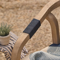 Shiro Wooden Garden Bench - Navy