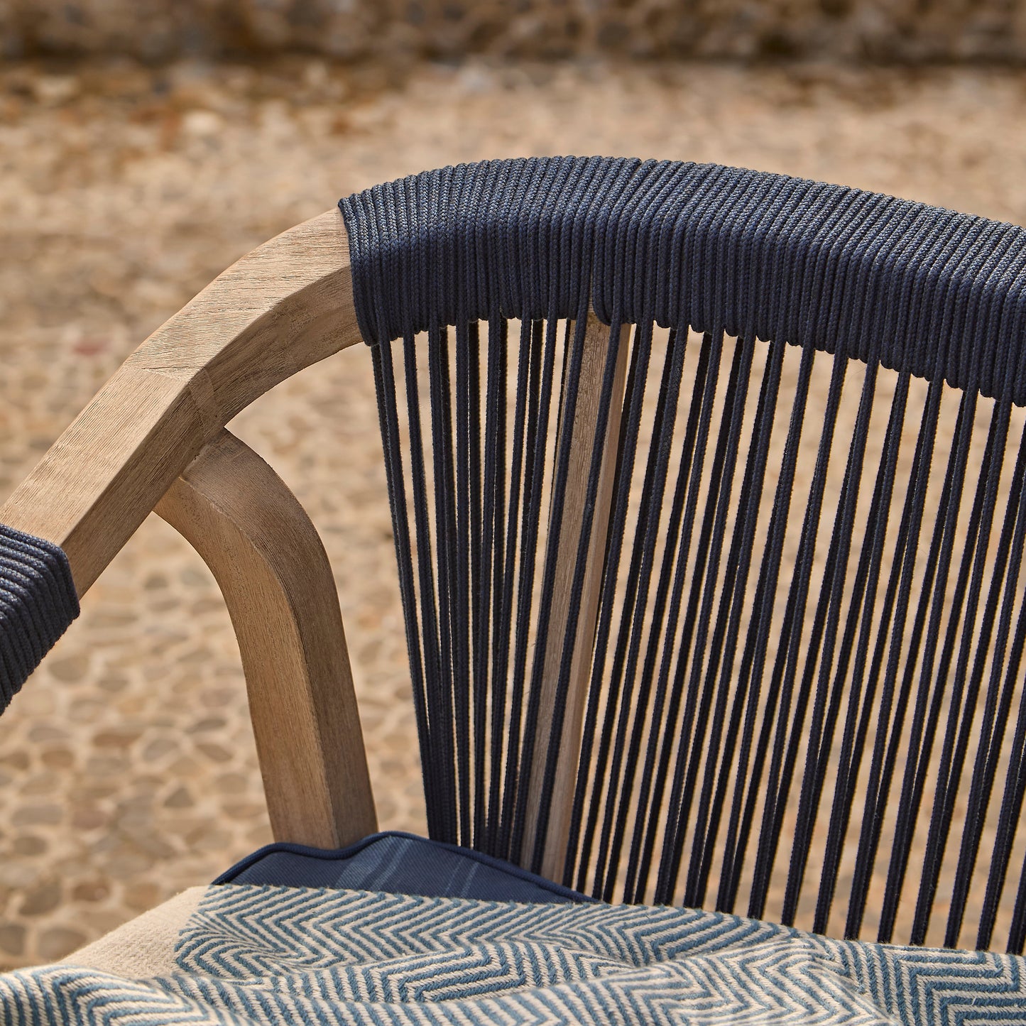 Shiro Wooden Garden Bench - Navy
