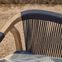 Shiro Wooden Garden Bench - Navy