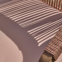 Shiro 6 Seater Wooden Garden Dining Set with Shiro Pink Rope Chairs & Bench - 180cm