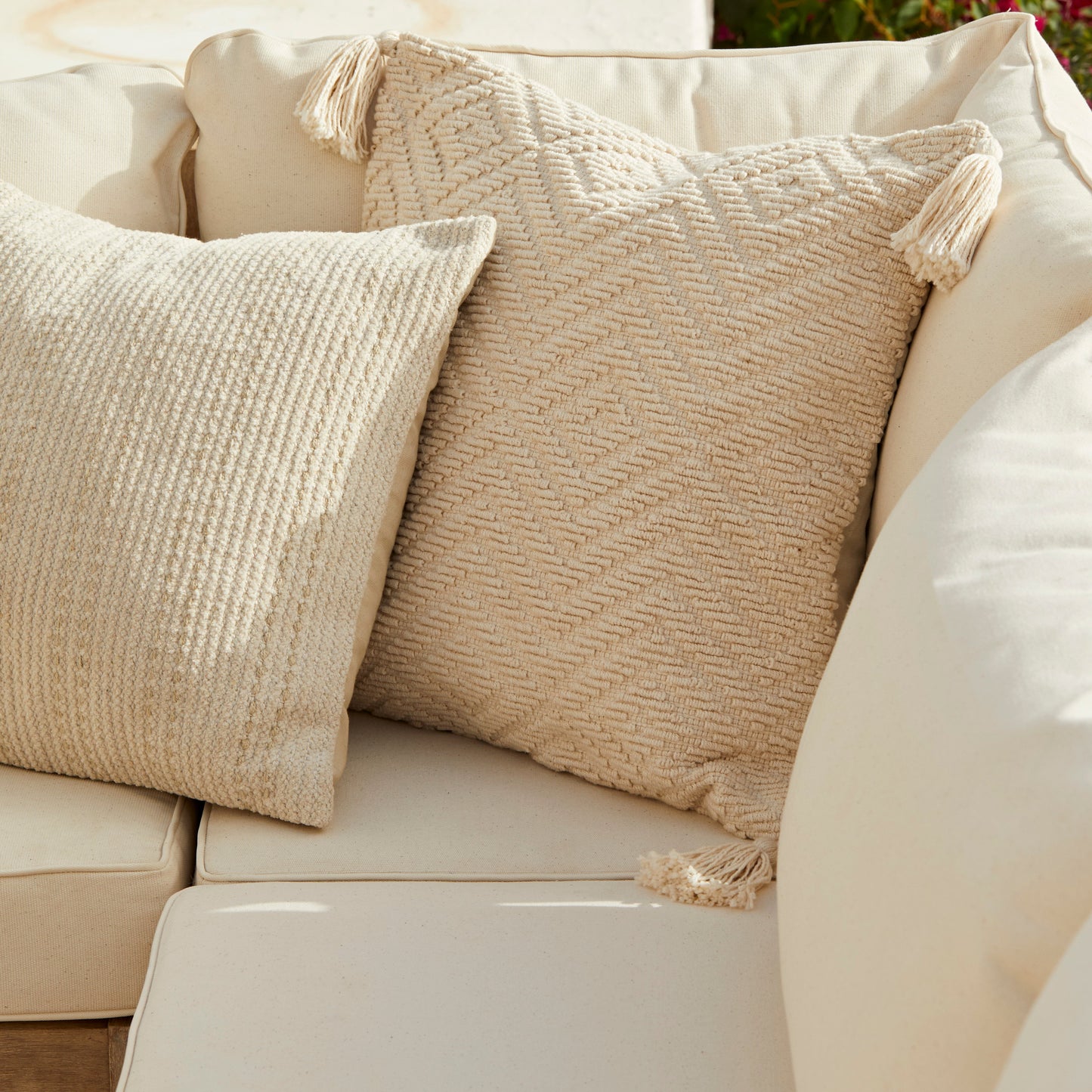 Shiro Corner Sofa Cushion Covers - Linen