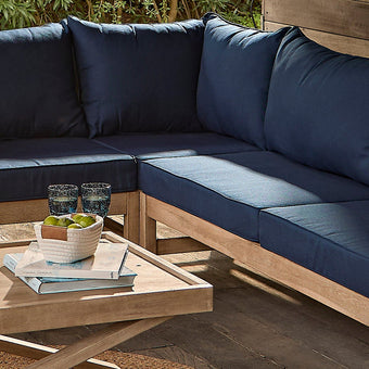 compare product Shiro Garden Corner Sofa Cushion Covers - Navy