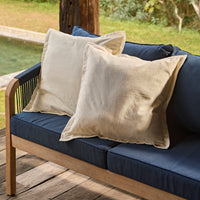 Shiro Corner Sofa with Navy Cushions with Akira Coffee Table Set