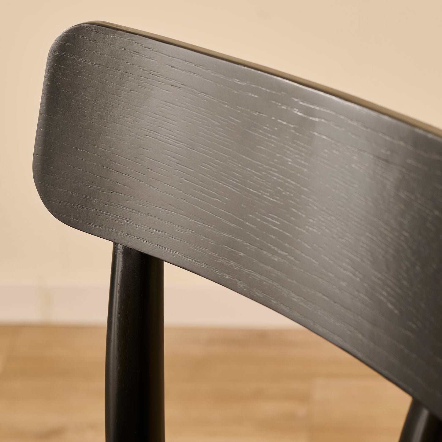 Silvester Black Bar Stool with Backrest